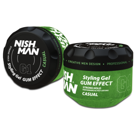 Nishman G1 „Gummy“ plaukų formavimo gelis 300 ml
