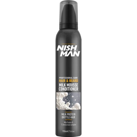 Nishman plaukų ir barzdos kondicionierius – pieno putos, 200 ml