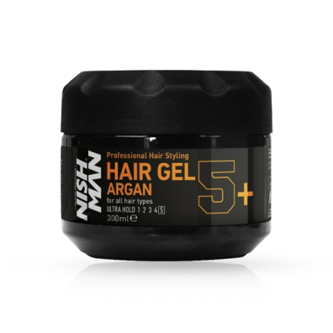 Nishman plaukų formavimo gelis su argano aliejumi ARGAN 300 ml