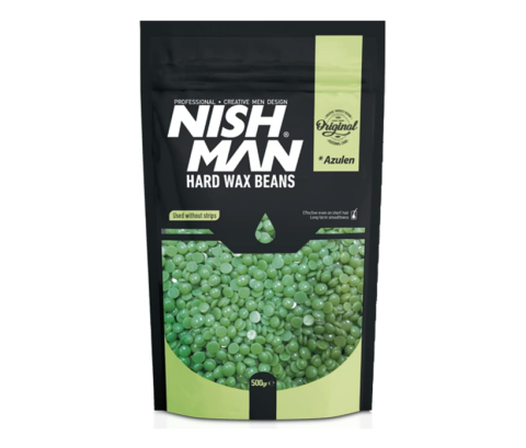 Nishman kietasis depiliacinis vaškas granulėmis, 500 g