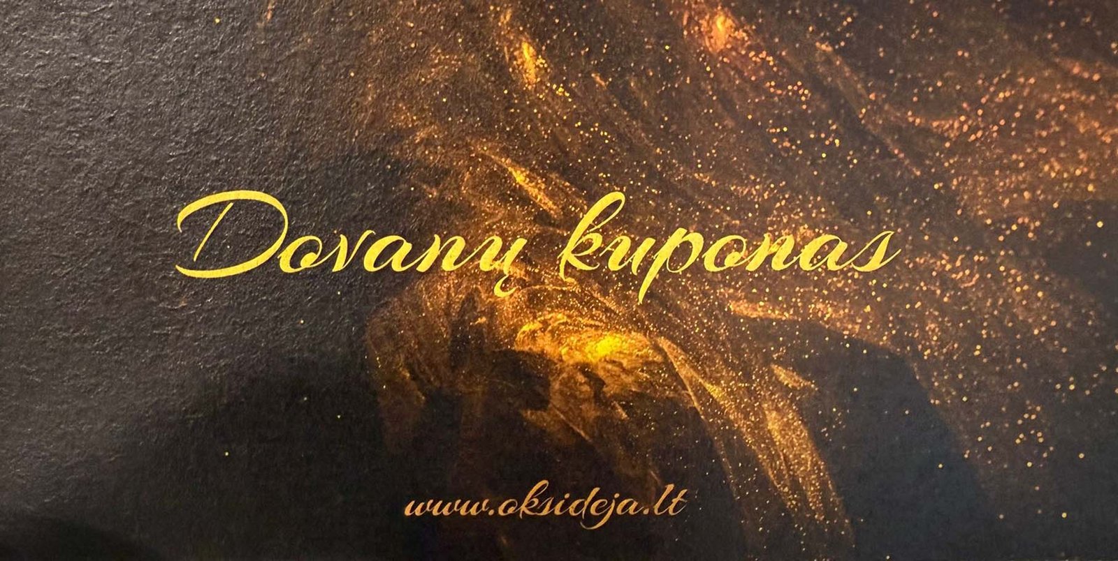 Oksideja dovanų kuponas -1