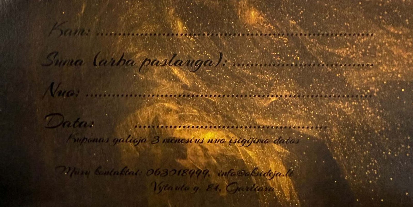 Oksideja dovanų kuponas -2