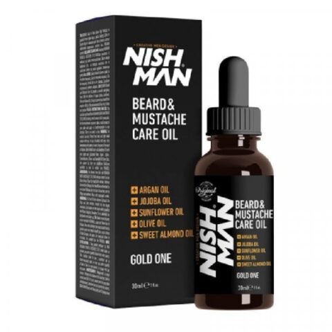 Nishman Barzdos ir ūsų priežiūros aliejus, 30 ml